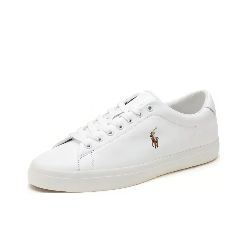 Polo Ralph Lauren Longwood Low Top Skateboard Shoes Men's White-2