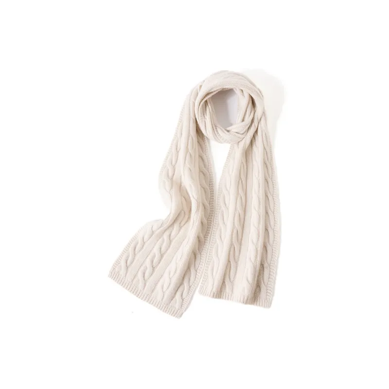 CARDANRO Cashmere Wool Knit Scarves Unisex-0