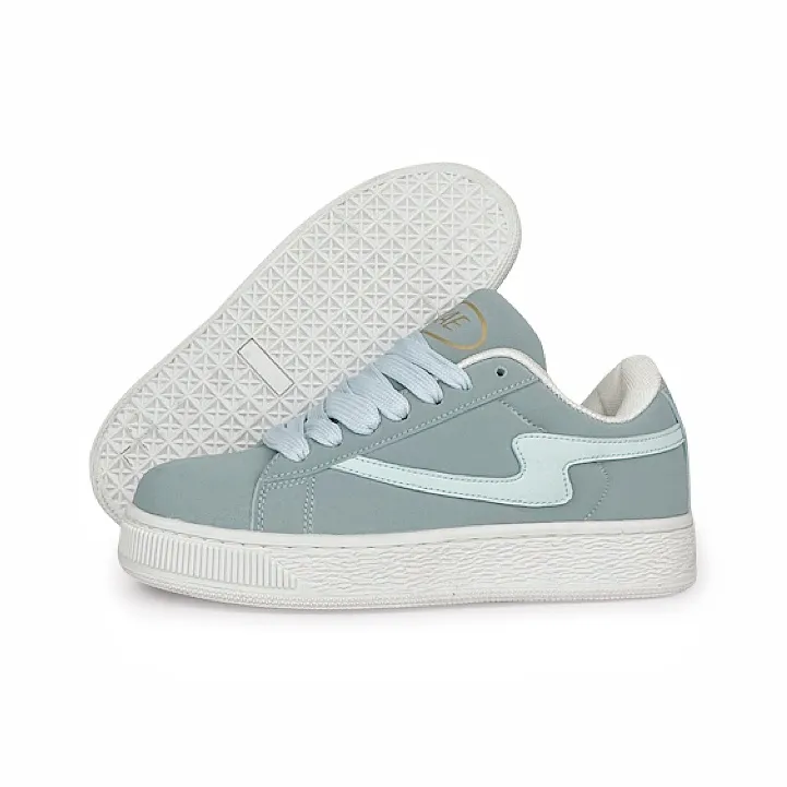 BKAE Wear Resistant Lightweight And Balanced Low Top Skateboard Shoes Unisex Aqua-5