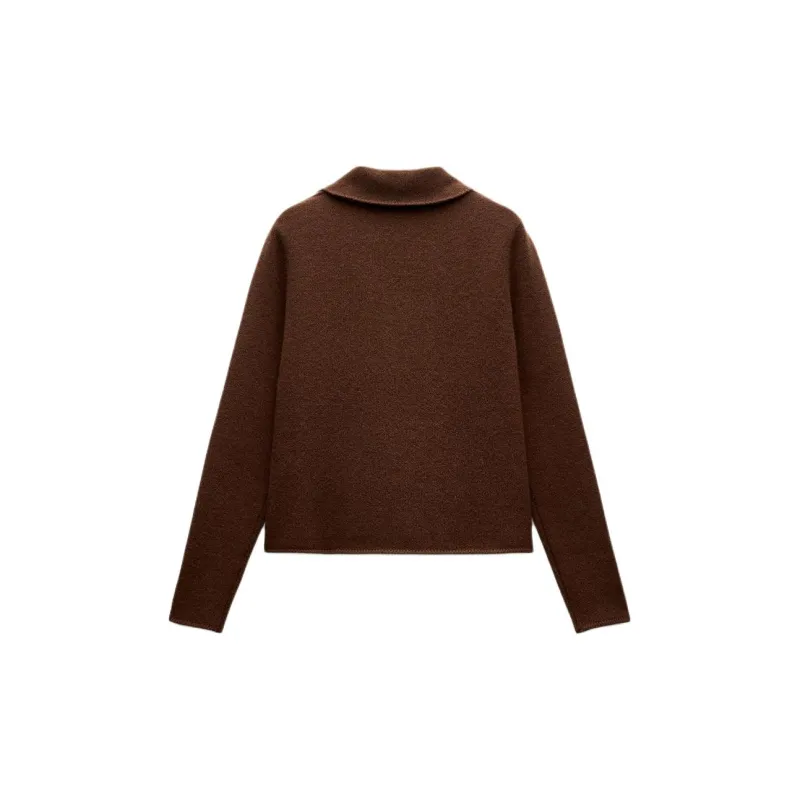 ZARA Jackets Coats Women's Chocolate-1