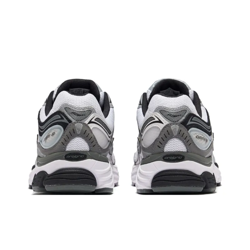 Saucony Low Top Running Shoes Unisex White Gray-4
