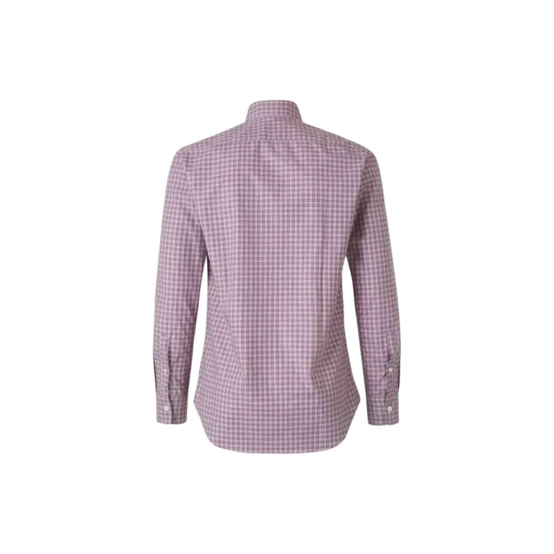 Canali Check print Shirt-1