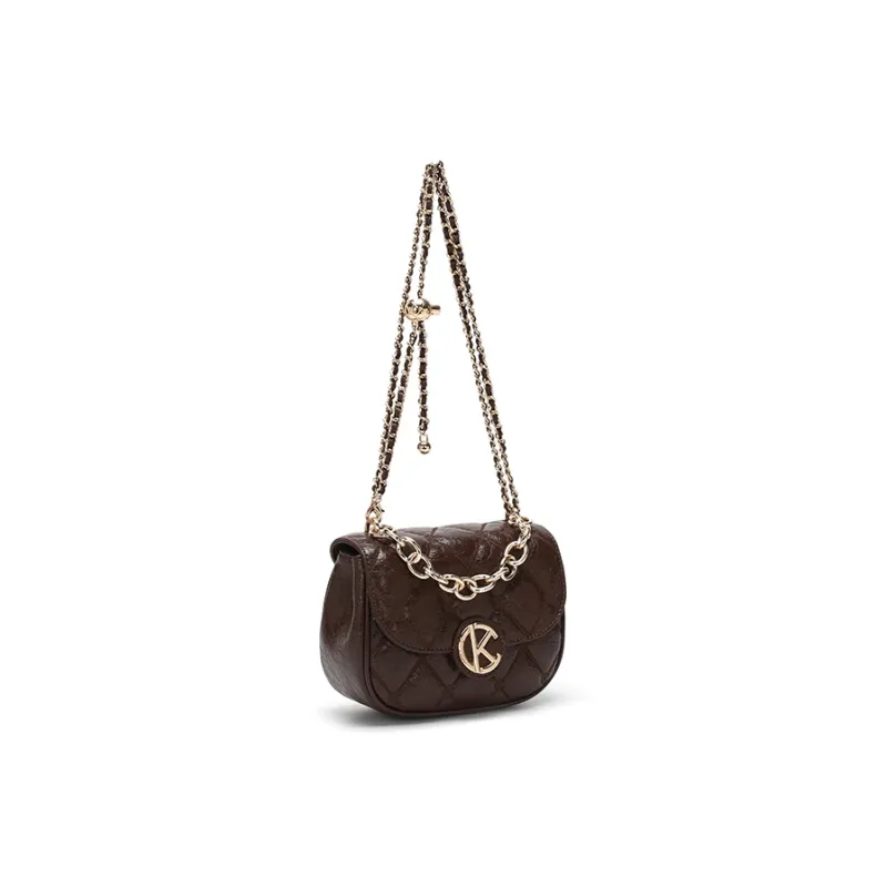 BETTINA VIVIAN PU Saddle Bag Handbag Shoulder Bag Regular Women's Brown-3