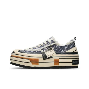 VESSEL Anti Slip Wear Resistant Low Top Skateboard Shoes Unisex Blue