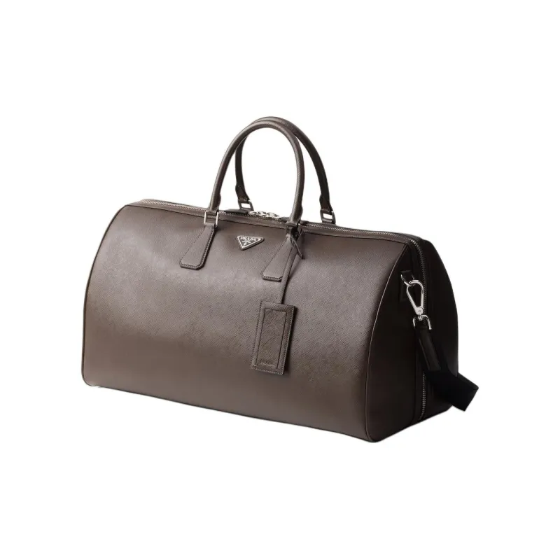 PRADA Leather One Shoulder Crossbody Portable Travel Bag Men's-1