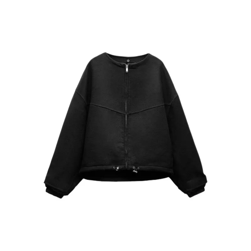 ZARA ZW Series Jackets Coats Women's Black-2