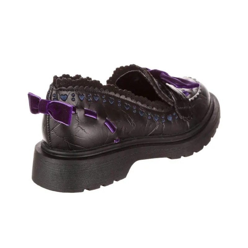 IRREGULAR CHOICE Lacey Loaf Loafers Women's Black-3