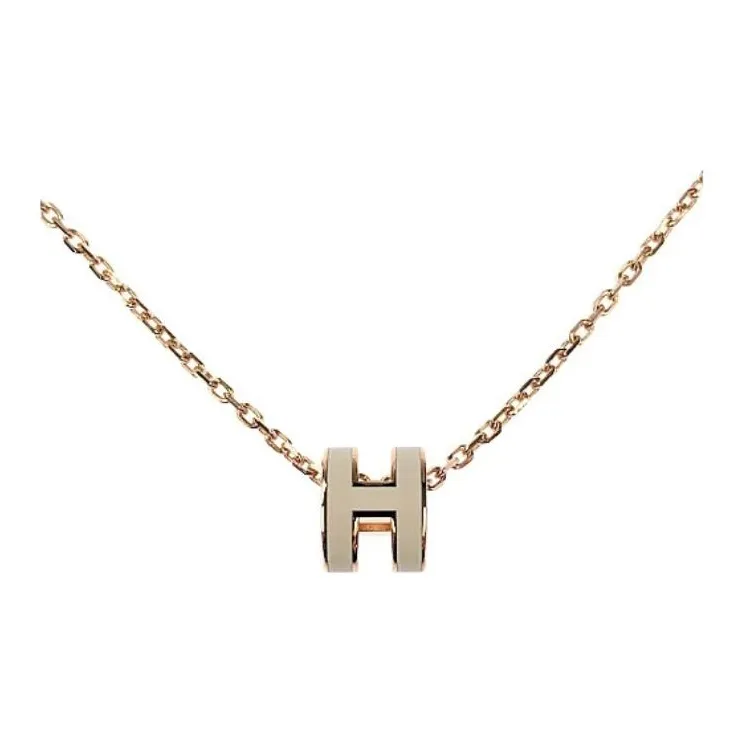 HERMES POP H Collection Metal Necklaces Women's-4