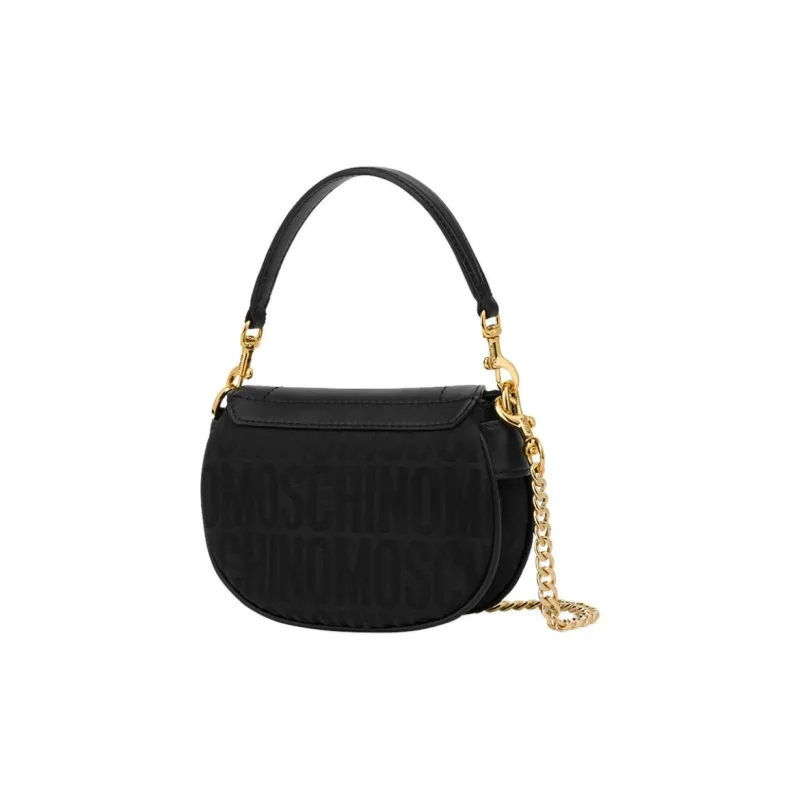 MOSCHINO Polyester Handbag Shoulder Bag Crossbody Bag Mini Women's Black-1