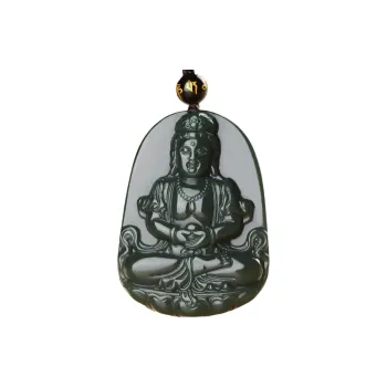 Jing Ruyu Hetian Jade Necklaces Green Jade Unisex