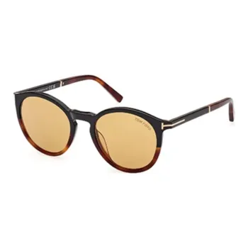 TOM FORD Plastic Round Sunglasses Women's Brown