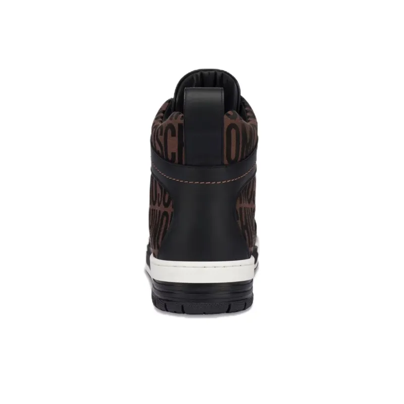 MOSCHINO Logo-print Low-top Sneakers-4