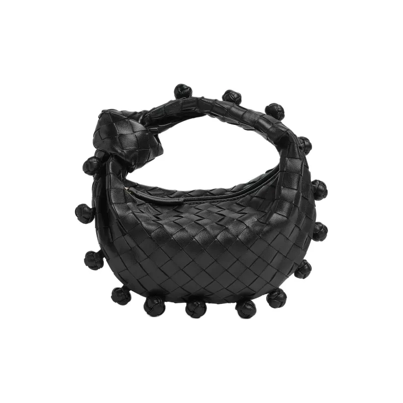 Bottega Veneta Lambskin With Calfskin Handbag Mini Women's Black-0