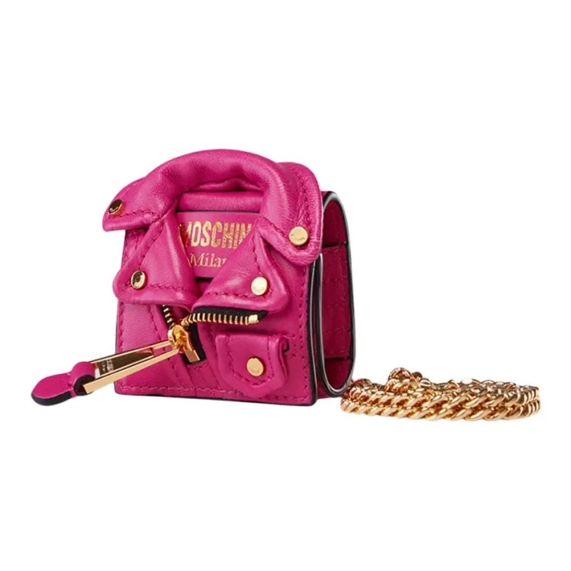 MOSCHINO Sheepskin Shoulder Bag Crossbody Bag Mini Women's Fuchsia-1