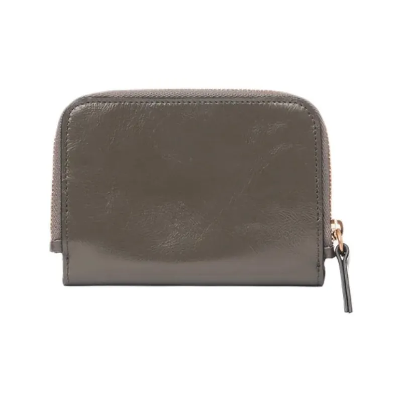 Chloe Alphabet Bright Calfskin Wallet Women's Flannel Gray-2