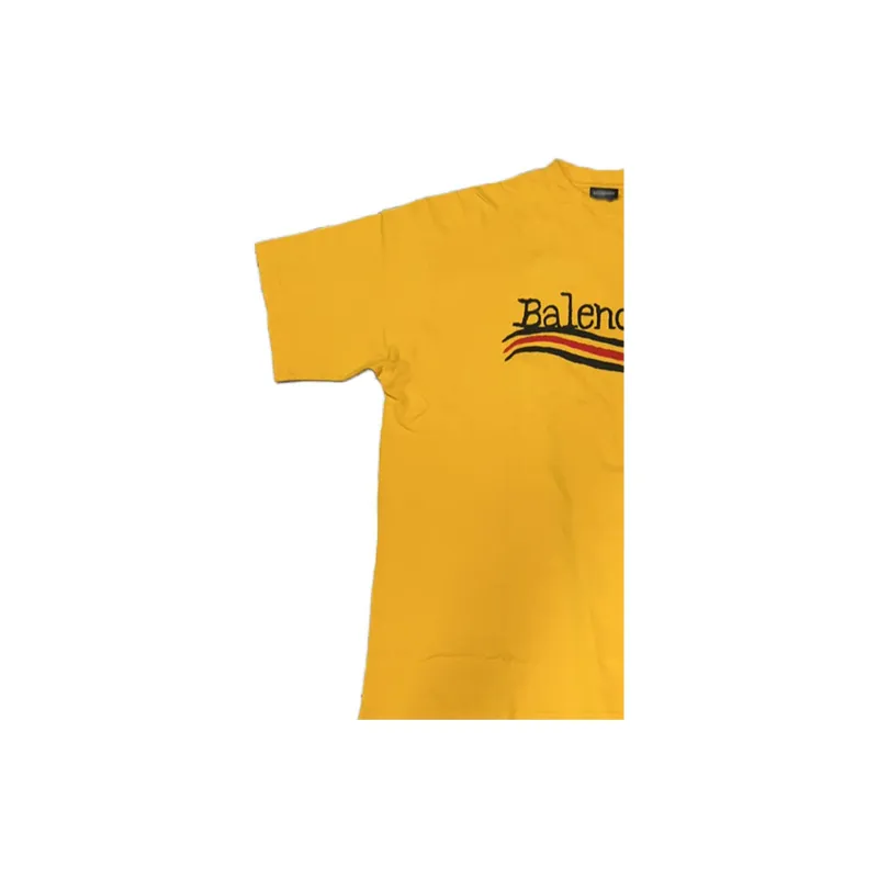 Balenciaga T Shirt Regular Fit Men's Yellow-4