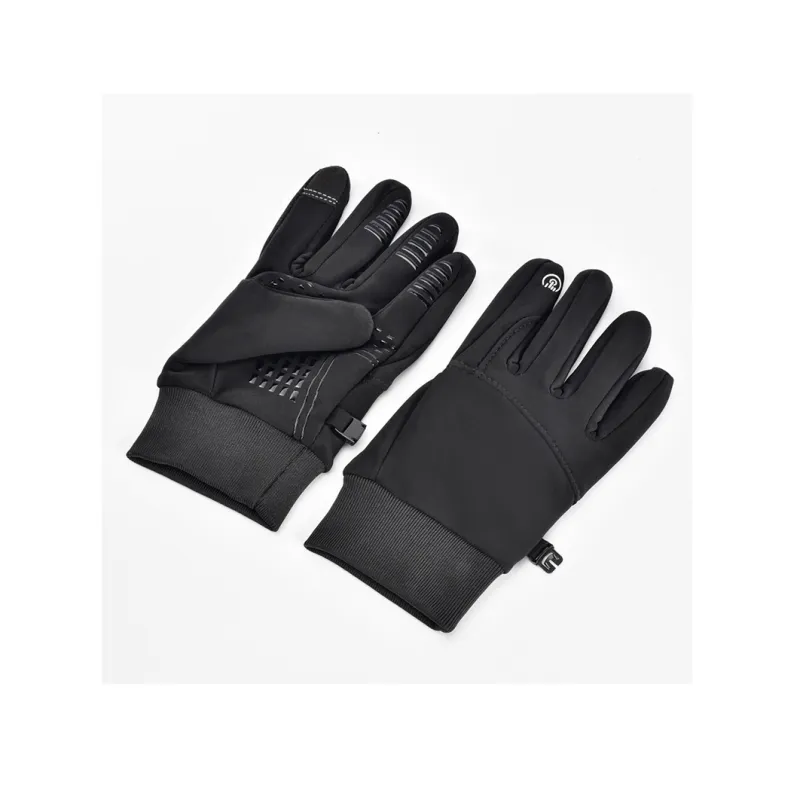 Aito Riding Equipment Glove Unisex Polyamide Silicone Short Plush M/L/XL Black-0