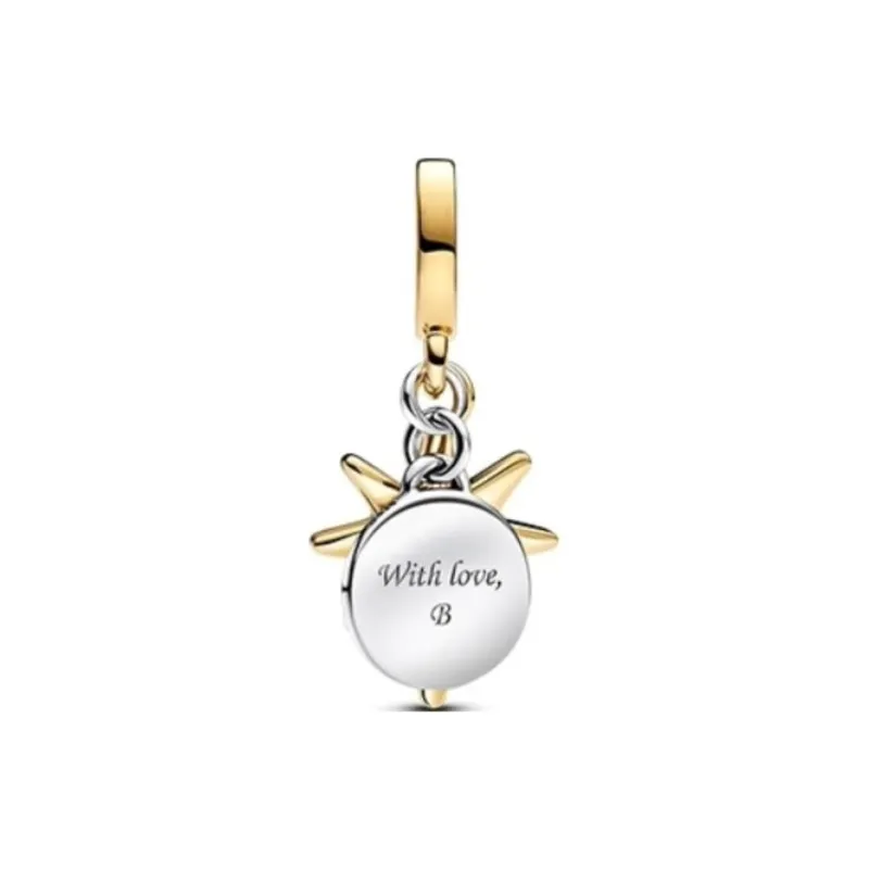Pandora Gold Plated Charms / Pendants Women's Gold/Silver-1