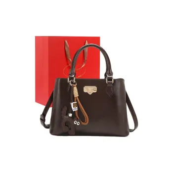 PAYOT Microfiber Synthetic Leather Wedding Bag Everyday Use One Shoulder Crossbody Regular Women's Burgundy/Coffee