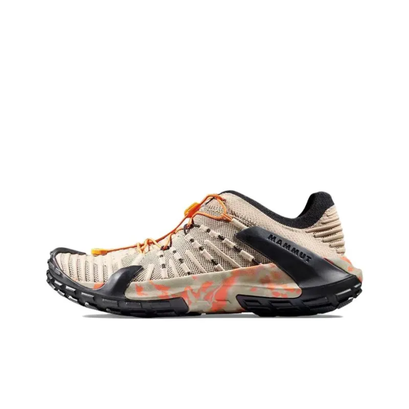 MAMMUT Hueco Cushioning Anti-Slip And Wear-Resistant Low-Top Hiking/Trekking Shoes Men's Black White Gray-0