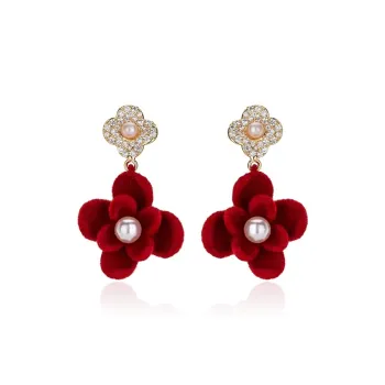 QLADY S925 Silver Stud Earrings Women's