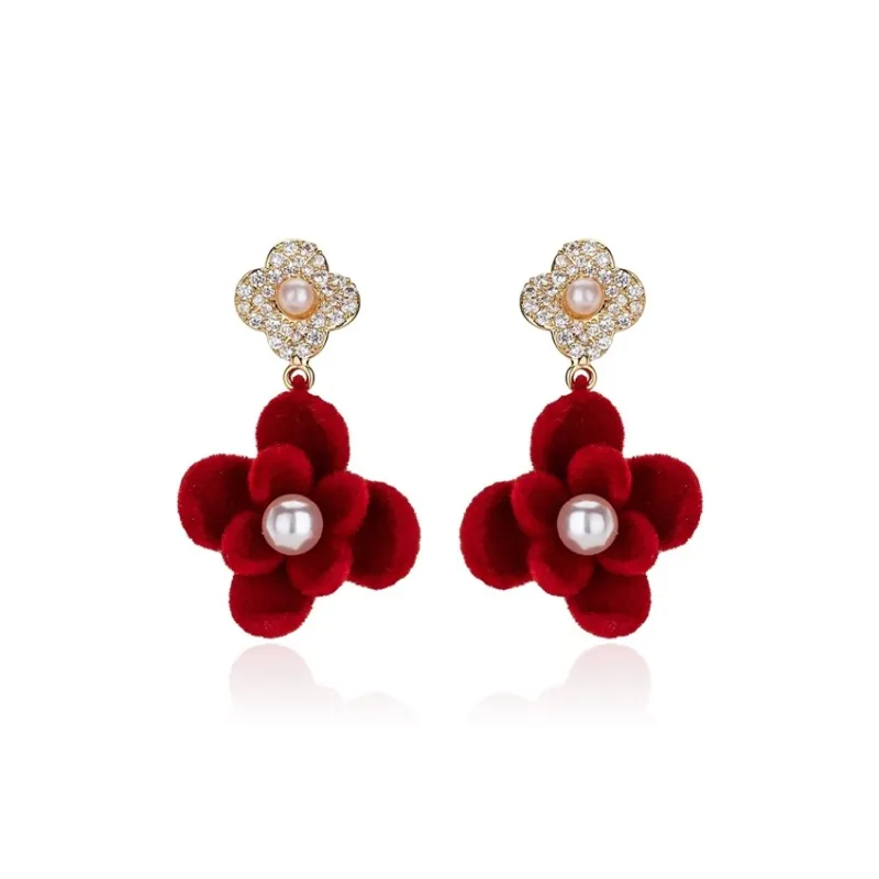 QLADY S925 Silver Stud Earrings Women's-0