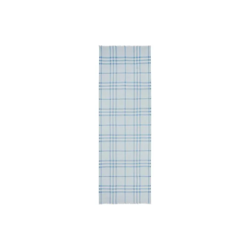 Burberry Checked Wool Scarf-1