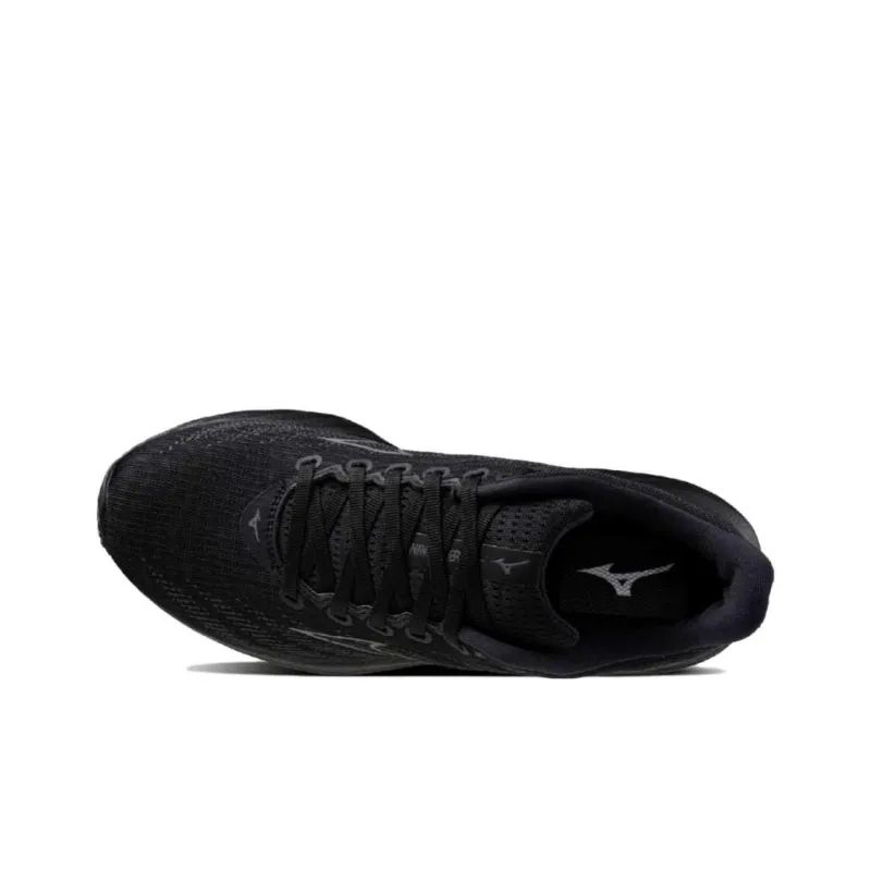 Mizuno Wave Rider 28 Cushioning Breathable Low Top Casual Running Shoes Men's Black-3