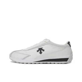 DESCENTE Cron Racer Anti Slip Wear Resistant Low Top Casual Shoes Unisex White Black