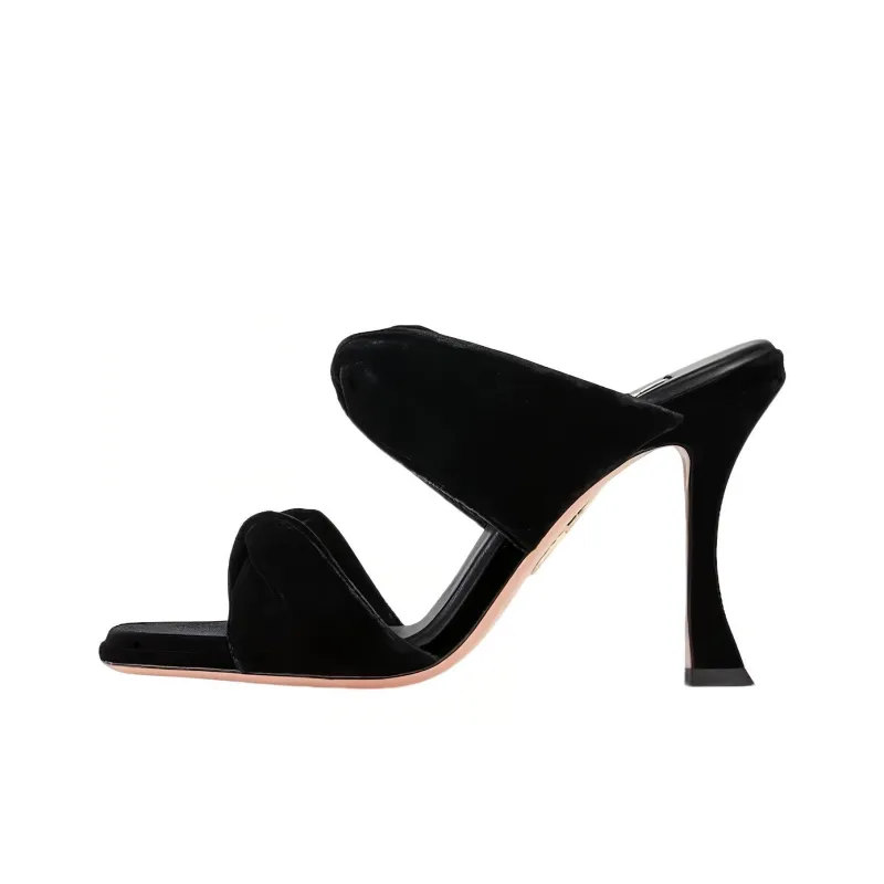 AQUAZZURA Twist 75mm Leather Mules-0