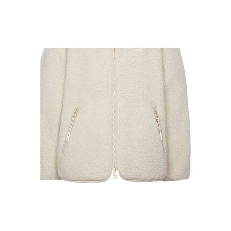 COACH FW21 Velvet feel Coat Women's White-2