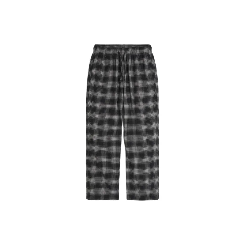Hollister Pajama Pants Men's Black Plaid-0