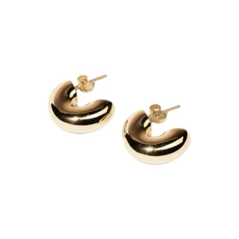 JASMIN SPARROW 18K Gold Elegance Hoop Earrings Unisex