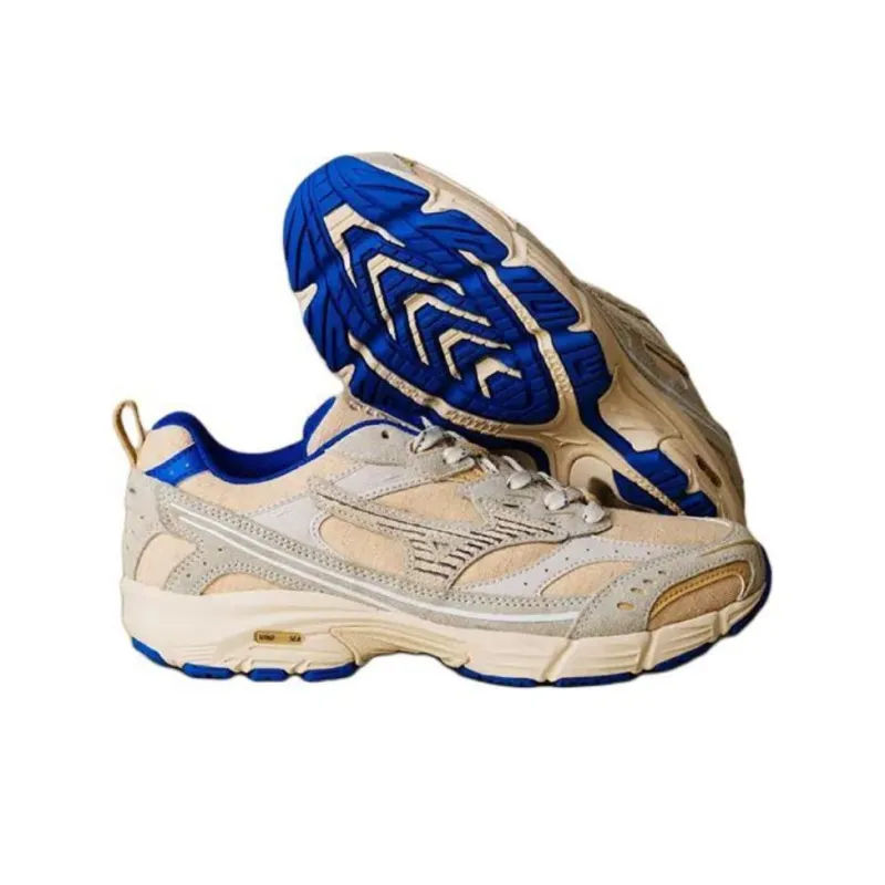 WIND AND SEA x Mizuno Anti Slip Wear Resistant Low Top Casual Running Shoes Unisex Light Brown-2