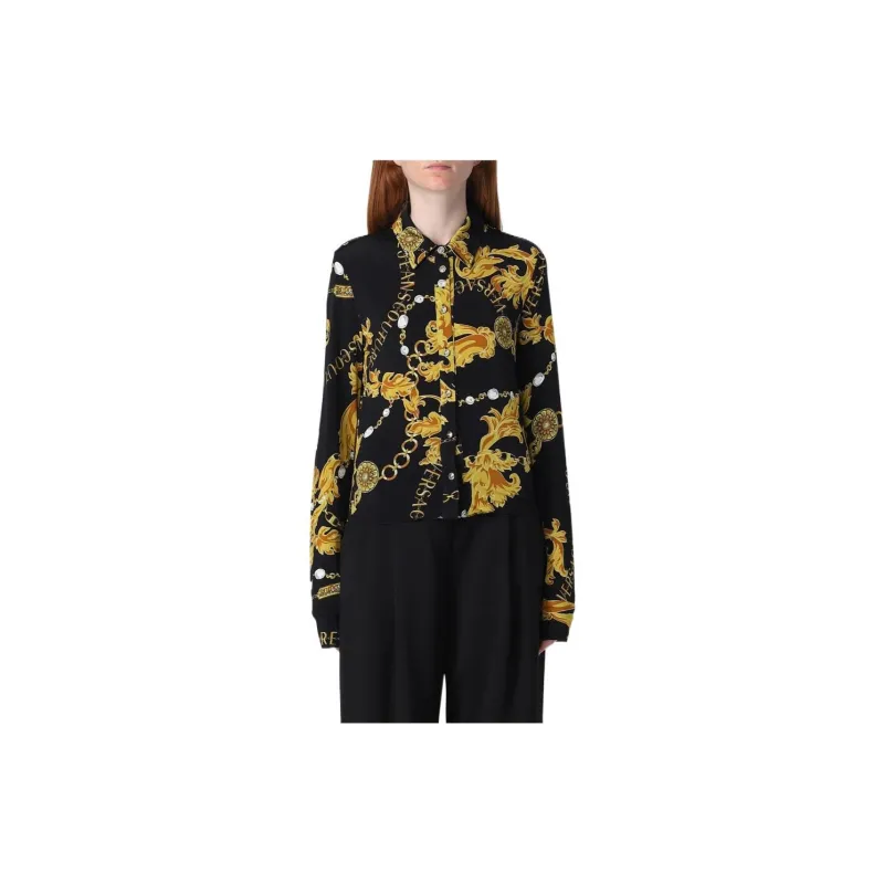 VERSACE JEANS COUTURE Shirts Women's Black-4