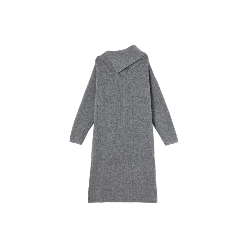WESTLINK Long Sleeved Dresses Women's Gray-1