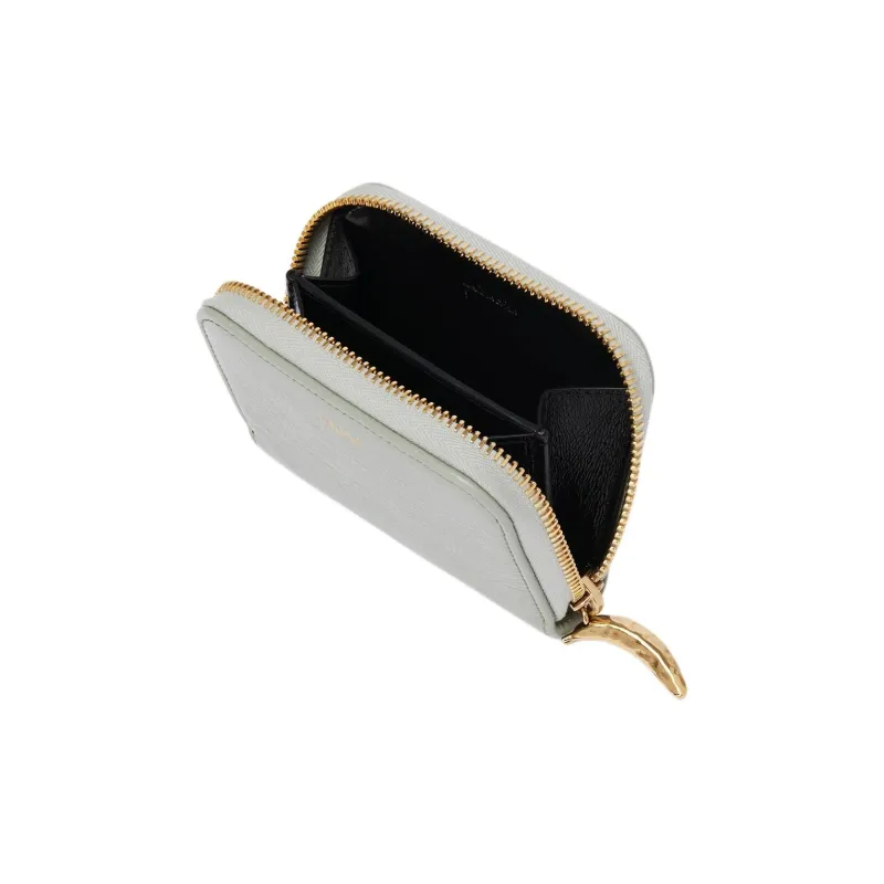 Chloe Bright Grain Calfskin Coin Purse Regular Women's Seaweed Green-3
