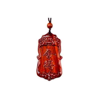 Tan Xin Pterocarpus Wooden Necklaces Unisex