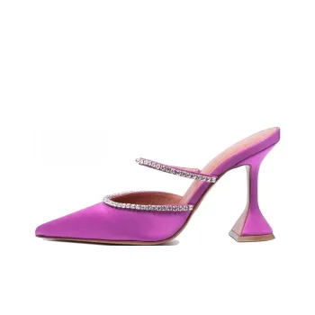 AMINA MUADDI Gilda 80mm Crystal-embellished Mules