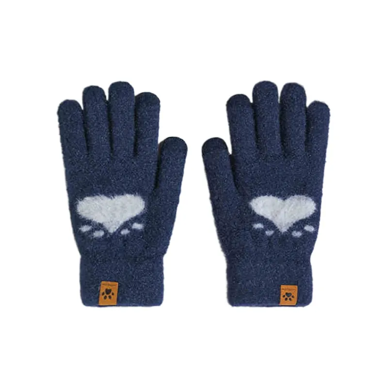 Yalu Acrylic Knit Gloves Unisex-4