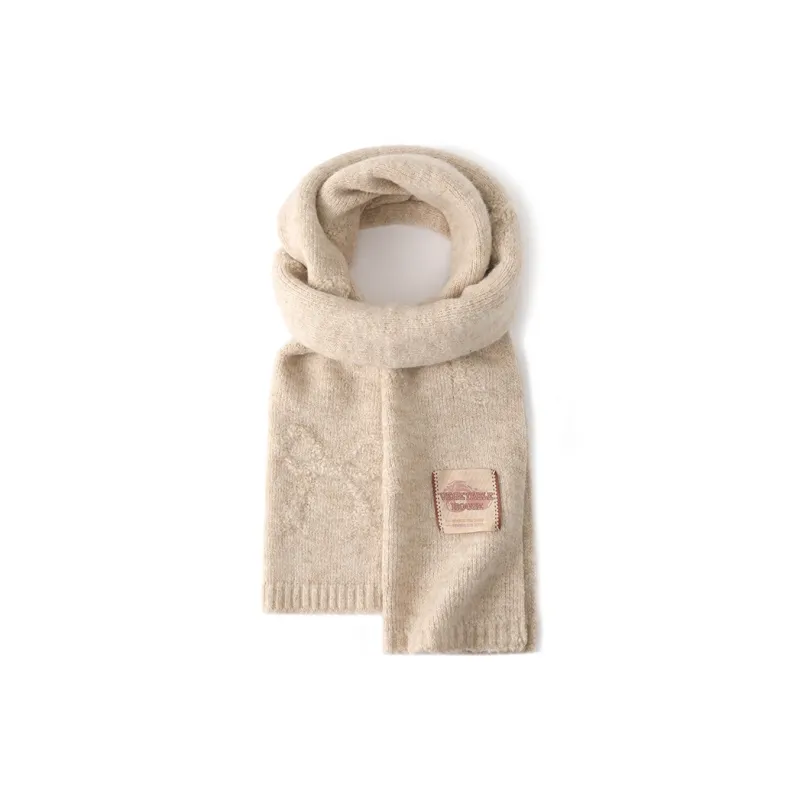 FREE RABBITⅡ Fall And Winter Solid Color Atmosphere Enhancing Warm Versatile Scarf Unisex-2