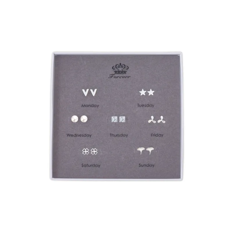 Taste The Color 999 Fine Silver Stud Earrings Women's-0