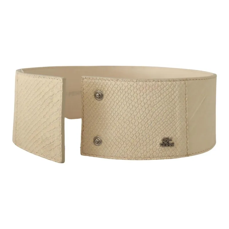 GIANFRANCO FERRE Leather Leather Belts Women's Ecru --1