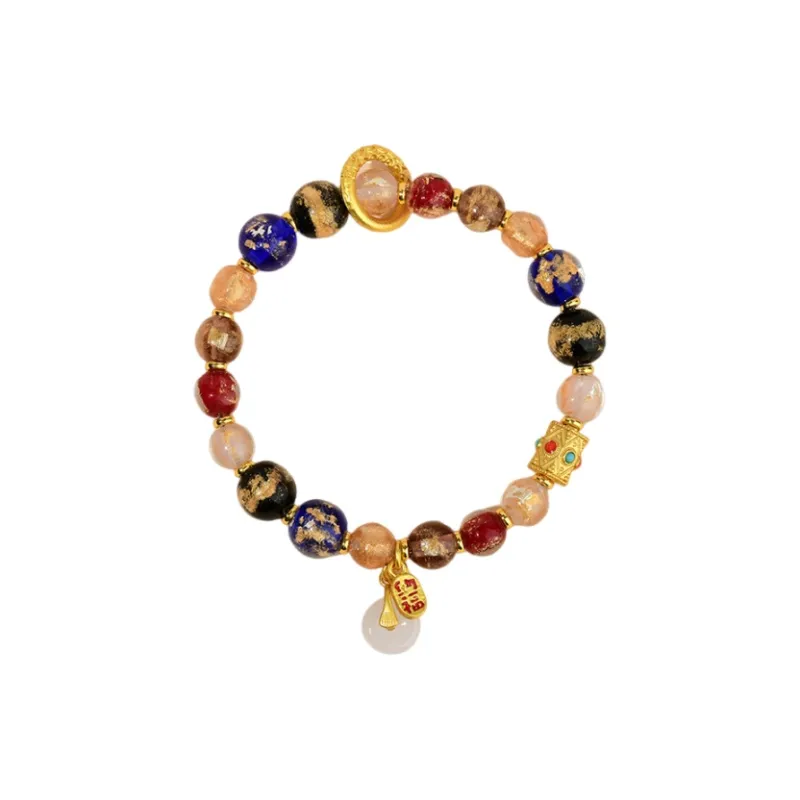 GIMK Colored Glaze Jade Bracelets Women's-0