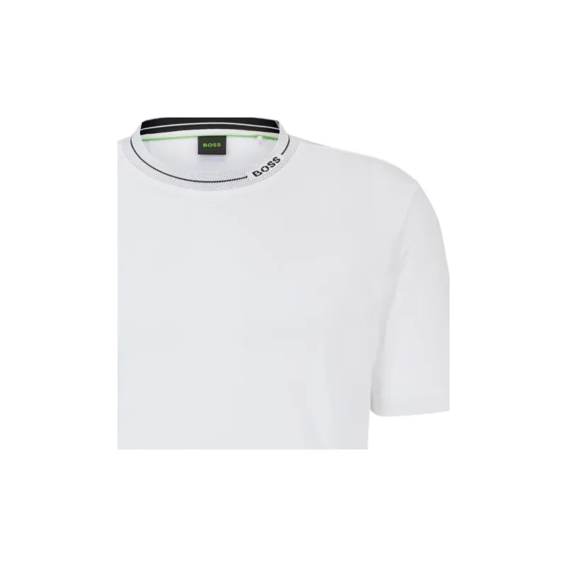 HUGO BOSS Logo Intarsia Knitted T Shirt-5