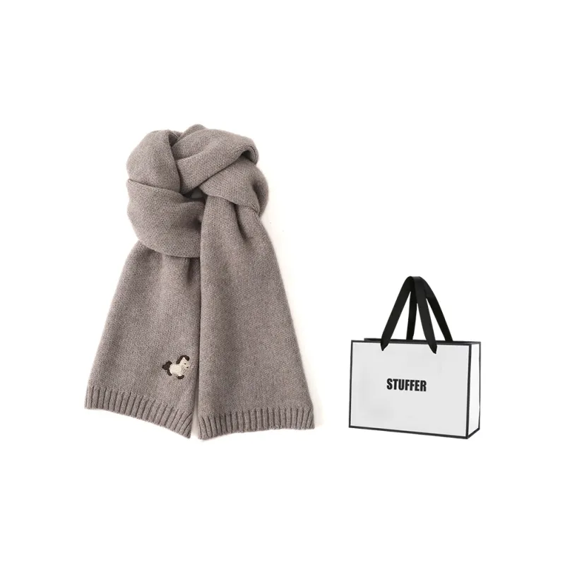 STUFFER Faux Cashmere Knit Scarves Unisex-0