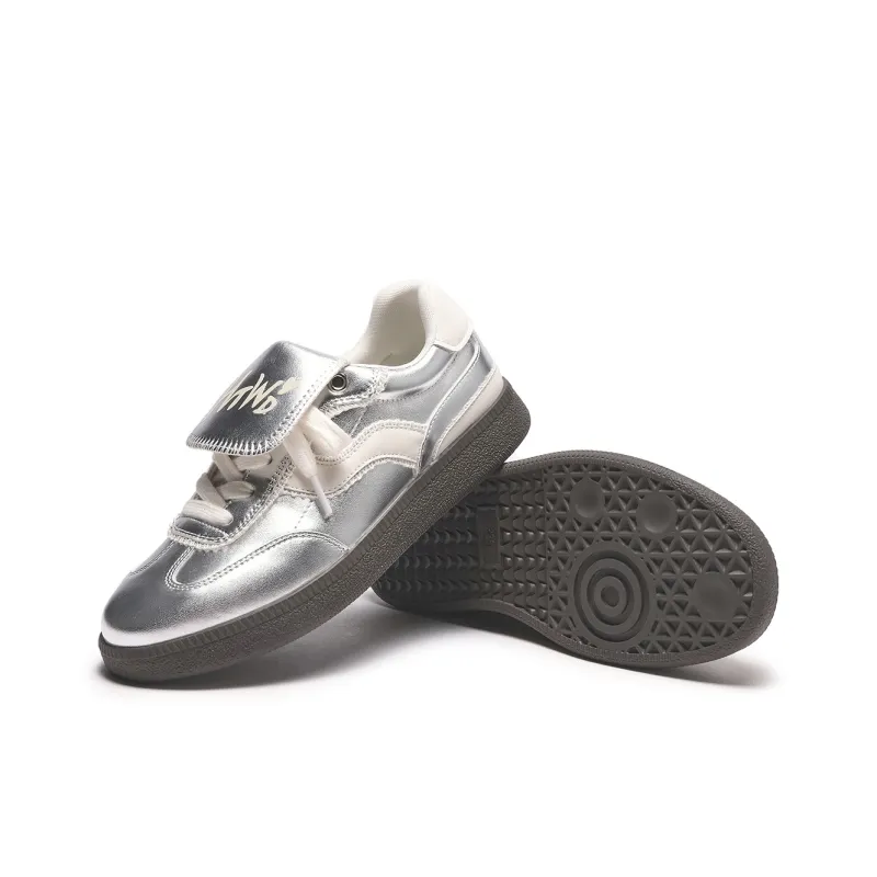 Hotwind Anti Slip Wear Resistant Casual Shoes Matte Silver-2