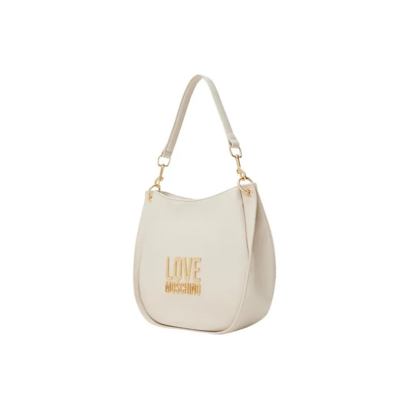 LOVE MOSCHINO PU Handbag Shoulder Bag Women's White-1