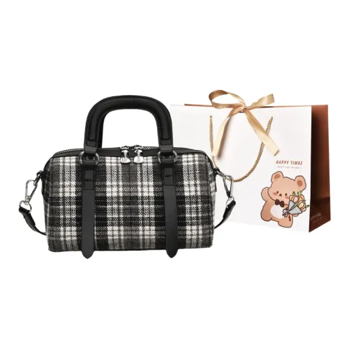 ERANGBEAR Woolen Crossbody One Shoulder Handbag Women's Multicolor