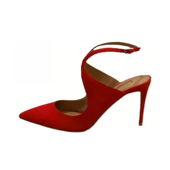 AQUAZZURA Closed Toe Slippers 8cm Women's Red